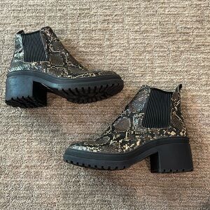 Booties snakeskin